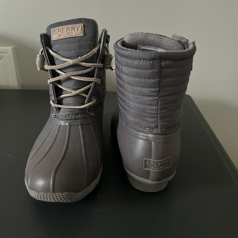 Sperry Light Gray Boots